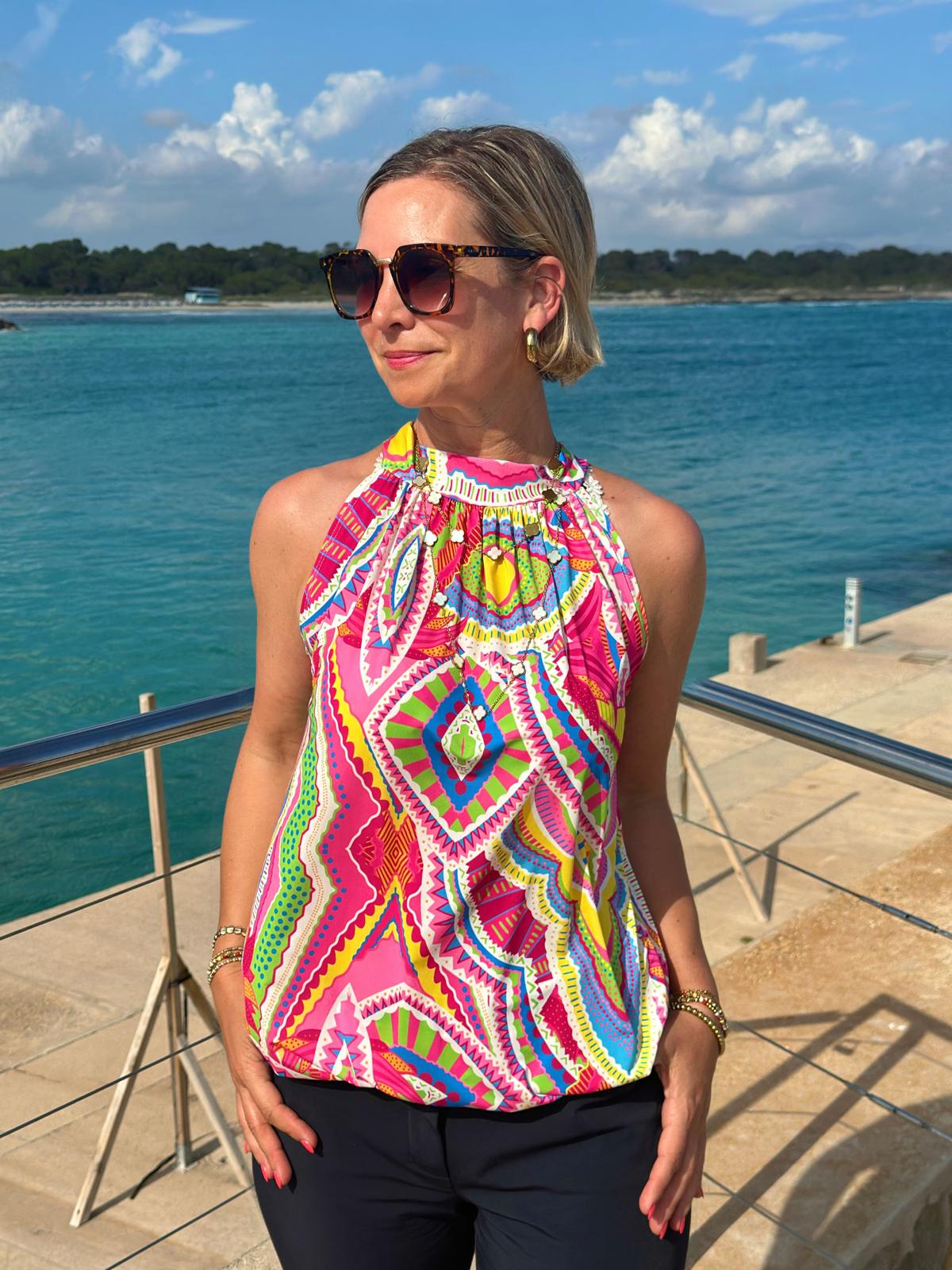 Sommerliches "KOFFER-TOP" HIPPIE
