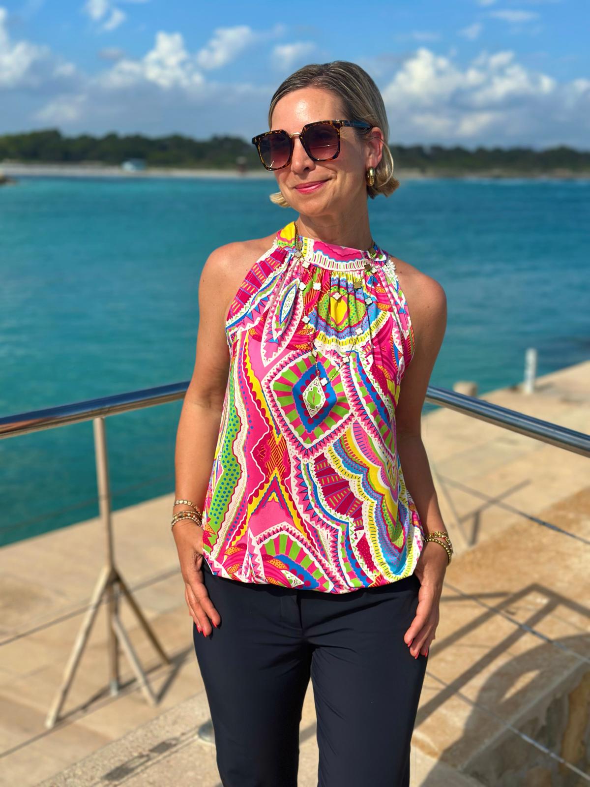 Sommerliches "KOFFER-TOP" HIPPIE