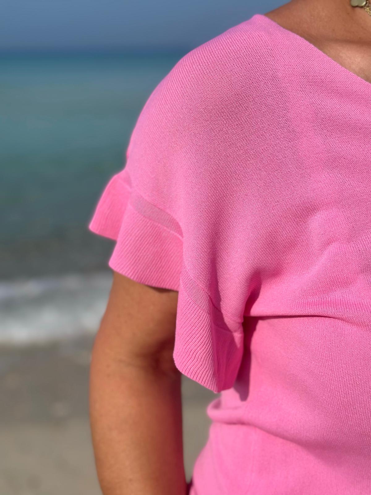 Edles Sommershirt in Pink