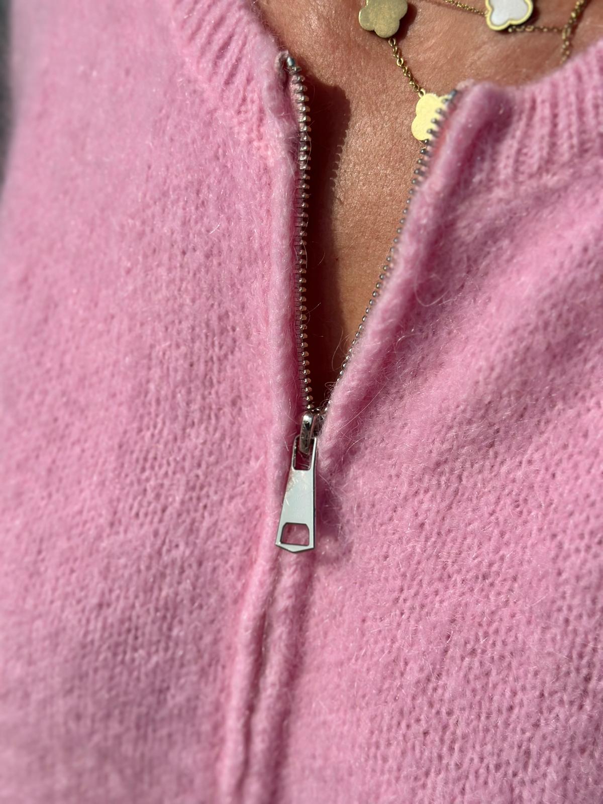 Süße Lieblingsstrickjacke in Pink
