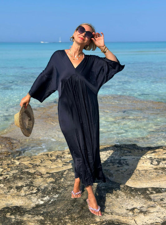 Stylisches Sommerkleid "VICTORIA" in Marineblau