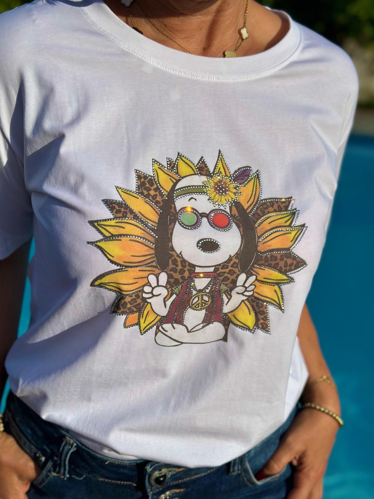 Süßes SNOOPY Shirt "HIPPIE TIME"
