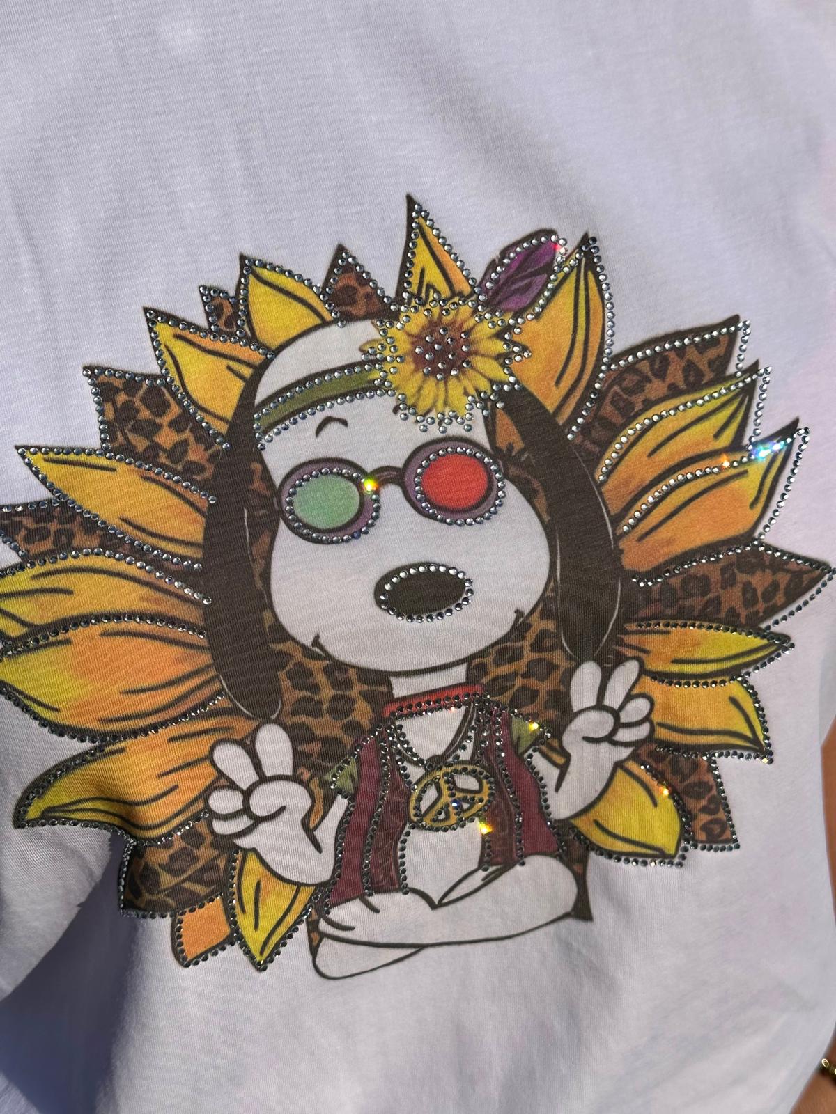 Süßes SNOOPY Shirt "HIPPIE TIME"