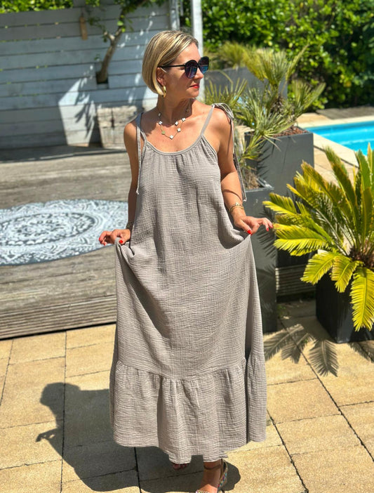 Leichtes Musselin Sommer-Kleid in Teupé