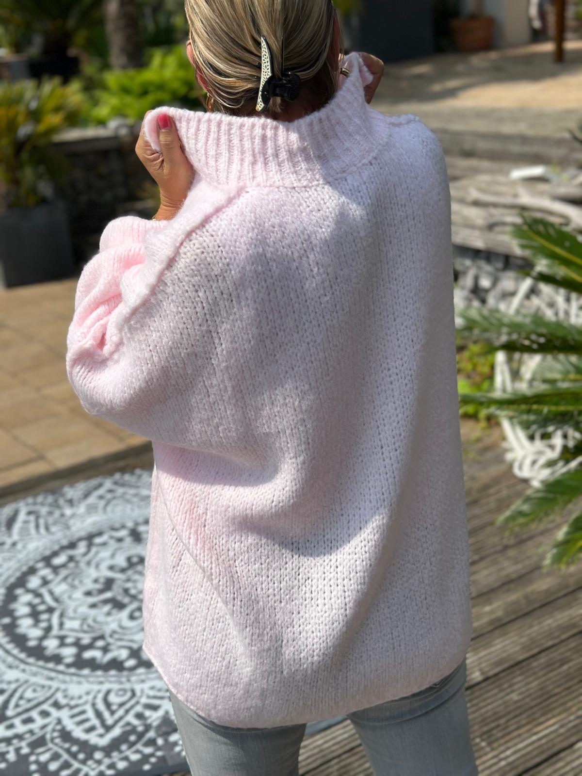 Süße Onesize Strickjacke in Rosa