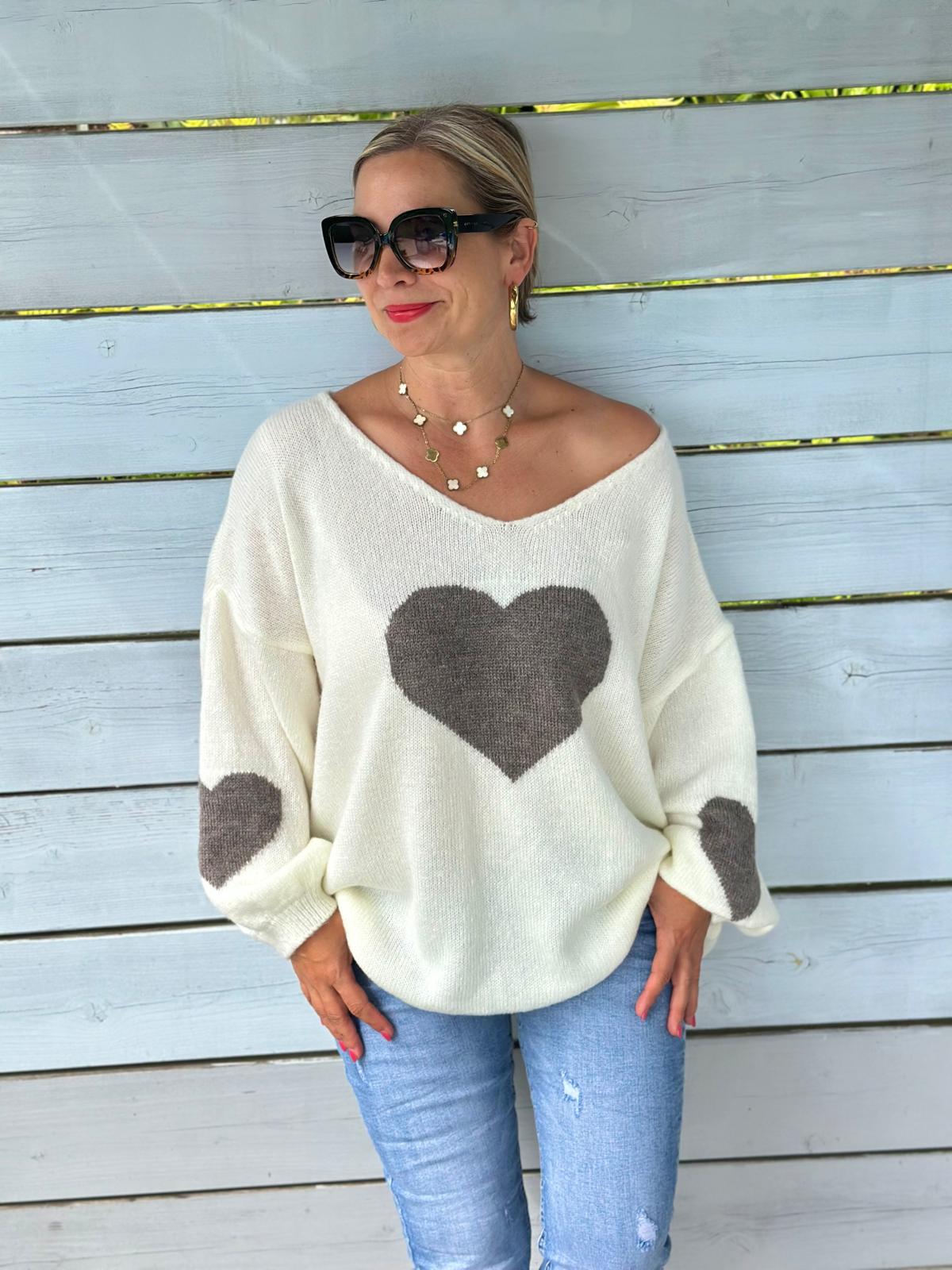 Weit geschnittener Lieblingspullover HERZI