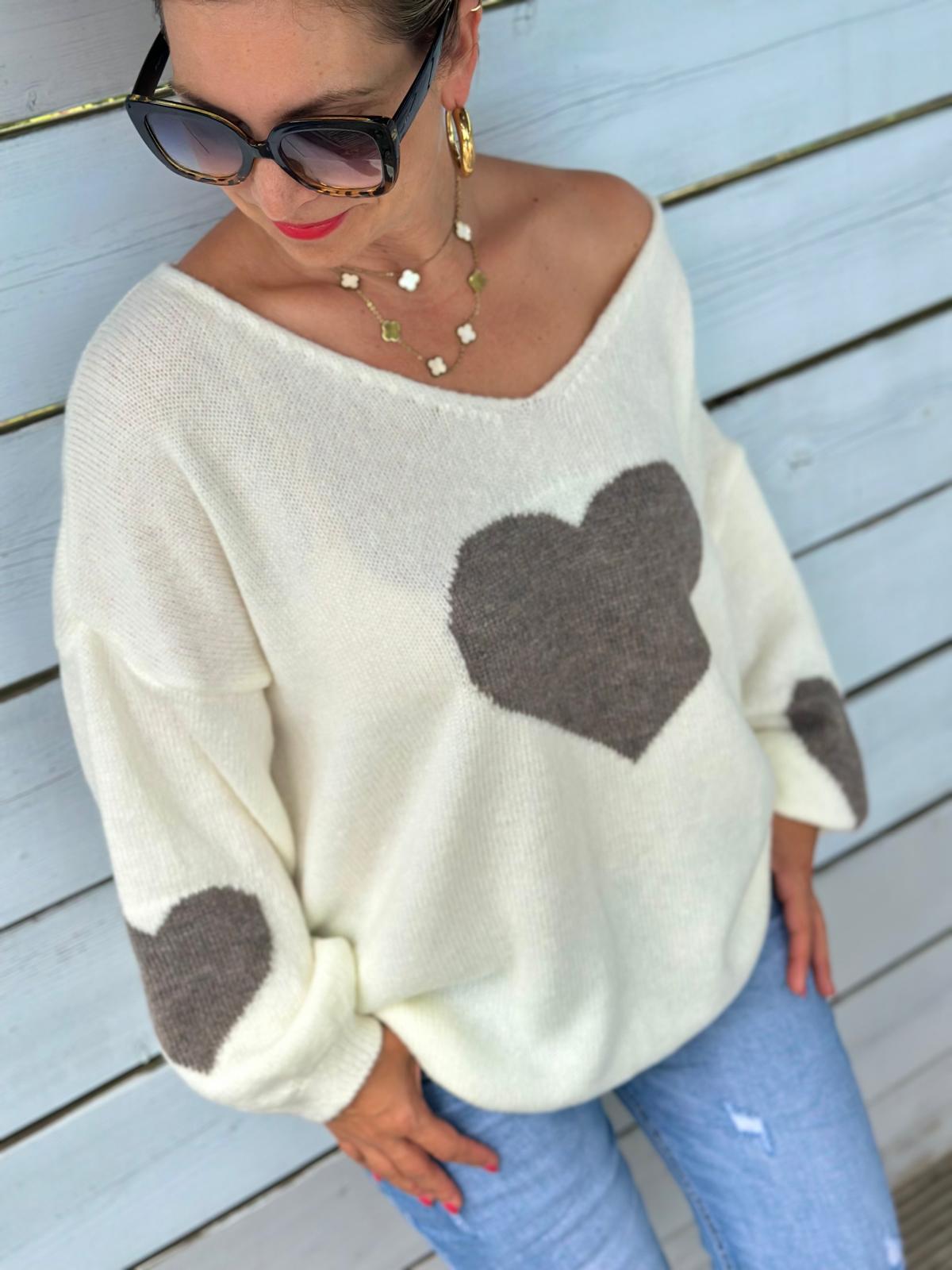 Weit geschnittener Lieblingspullover HERZI