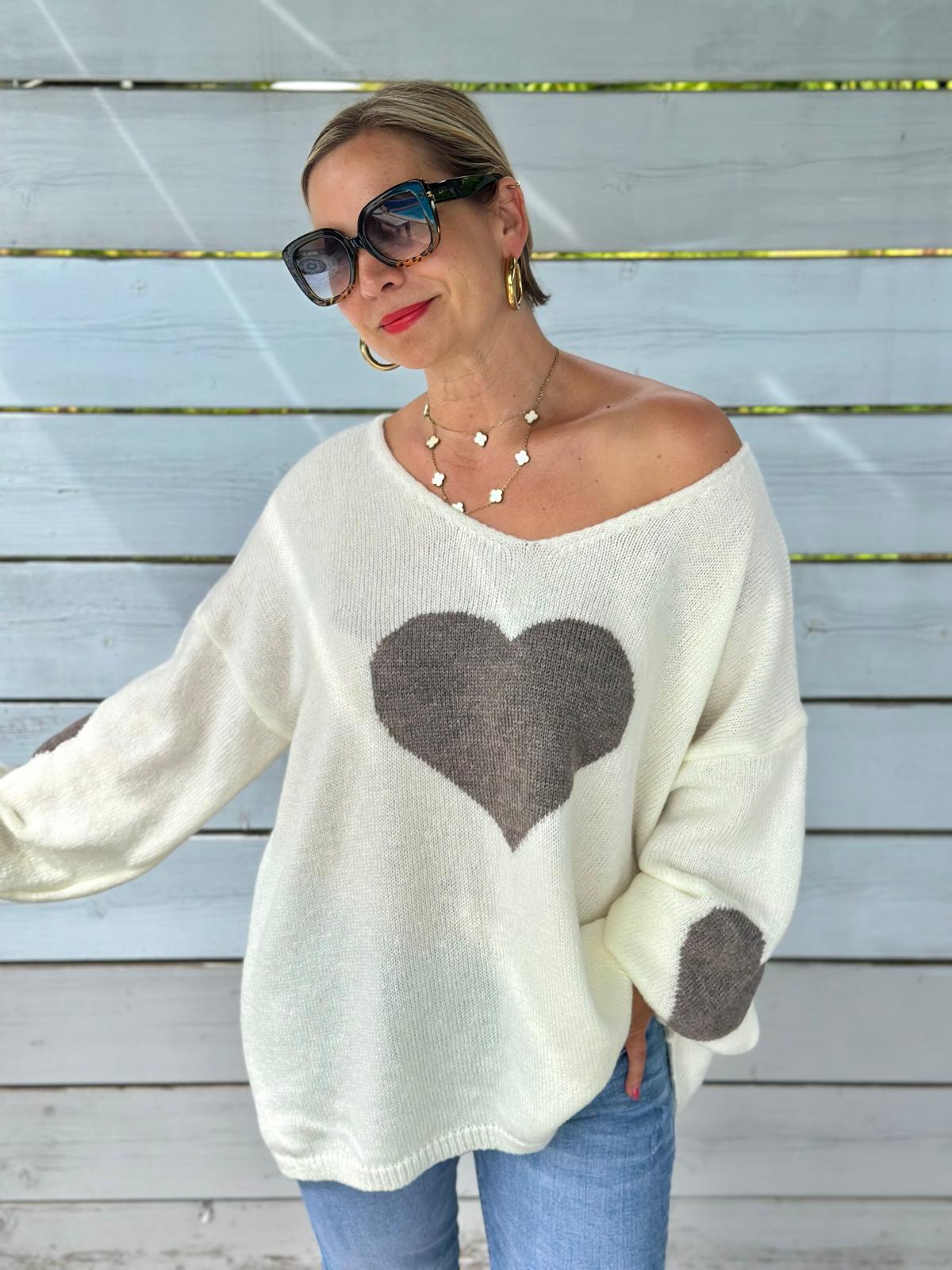 Weit geschnittener Lieblingspullover HERZI