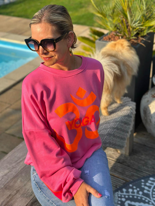 Kuschel Sweatshirt "BALANCE" in Pink