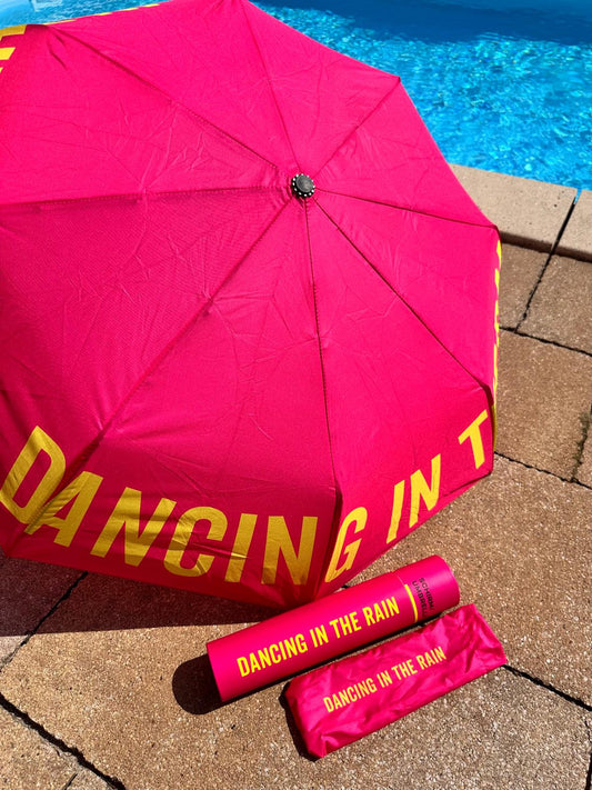 Be Famous Regenschirm "PINK" DANCING IN THE RAIN