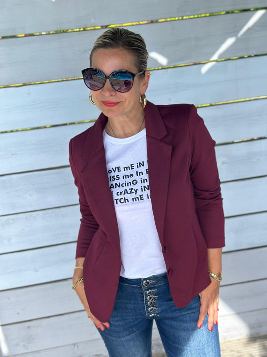 SC-DANIELA 1 BLAZER BORDEAUX