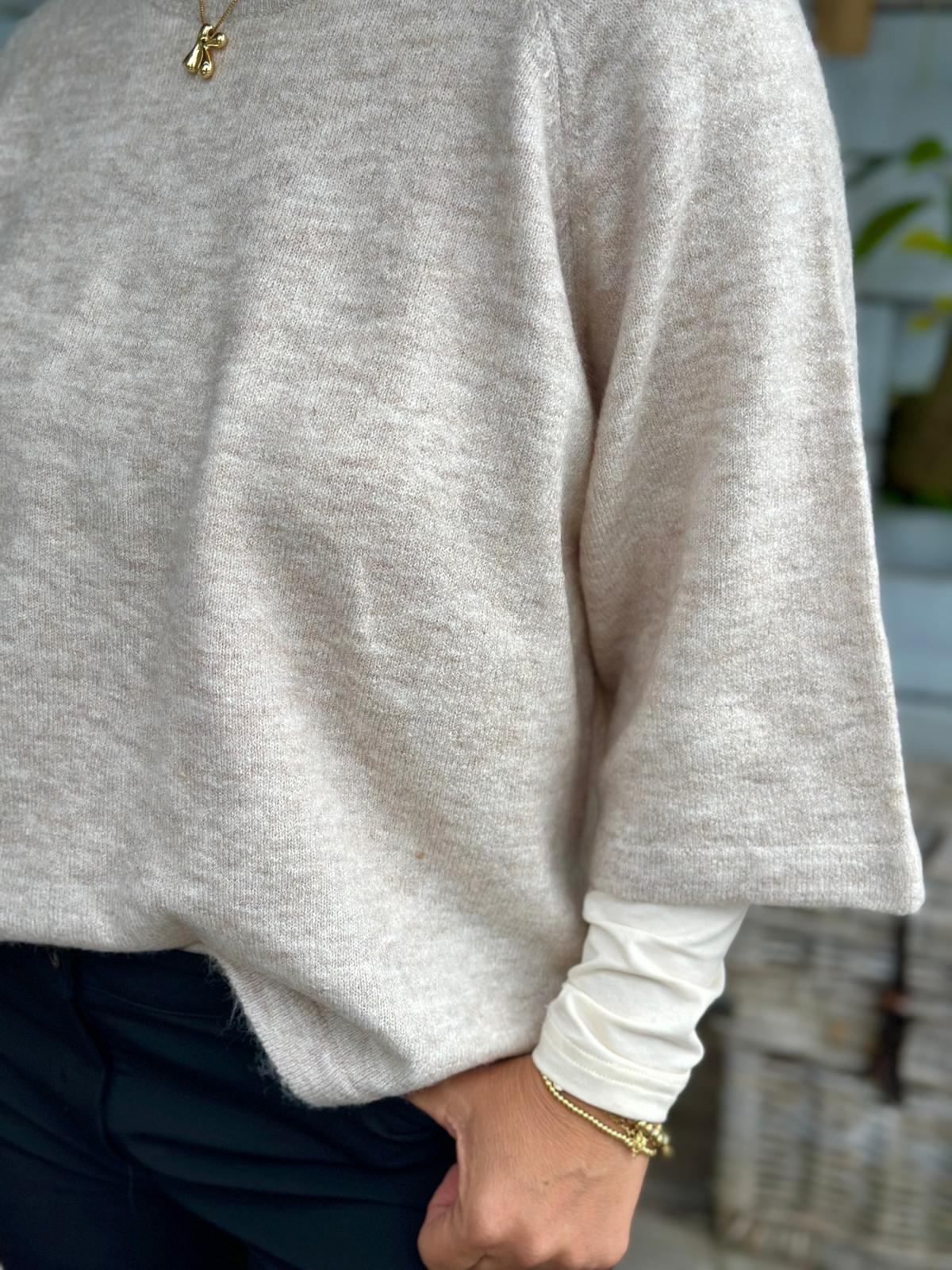 SC-ORLEAN 1 PULLOVER BEIGE