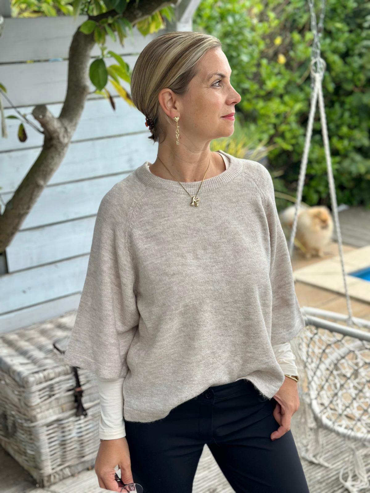 SC-ORLEAN 1 PULLOVER BEIGE