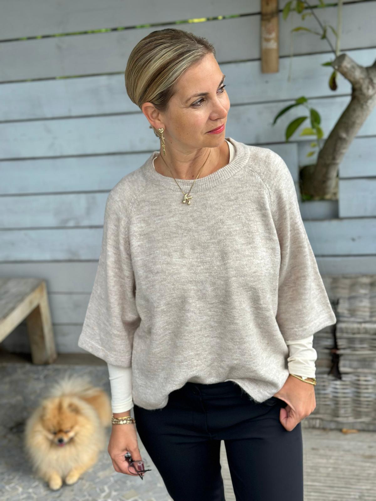 SC-ORLEAN 1 PULLOVER BEIGE