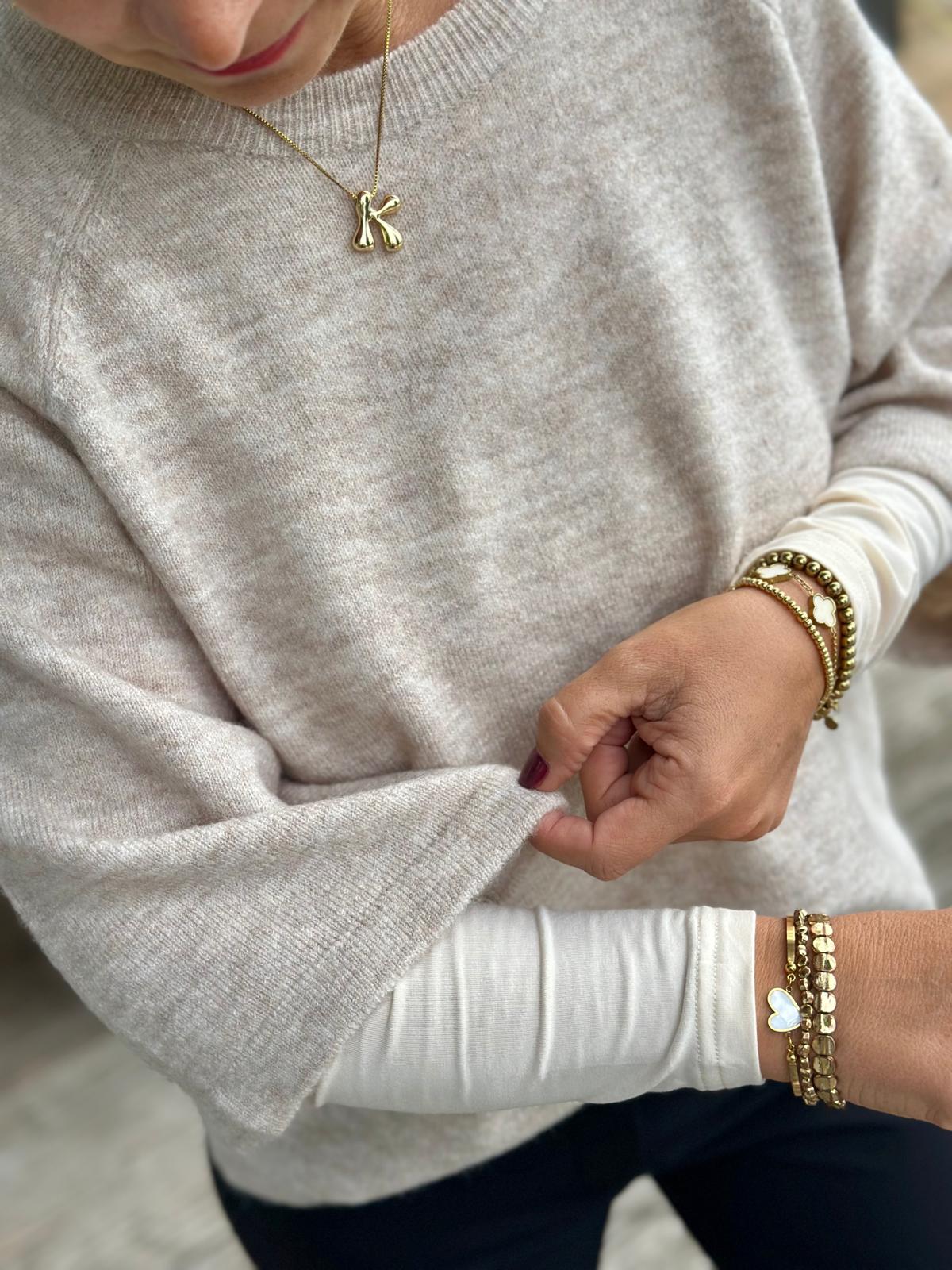 SC-ORLEAN 1 PULLOVER BEIGE