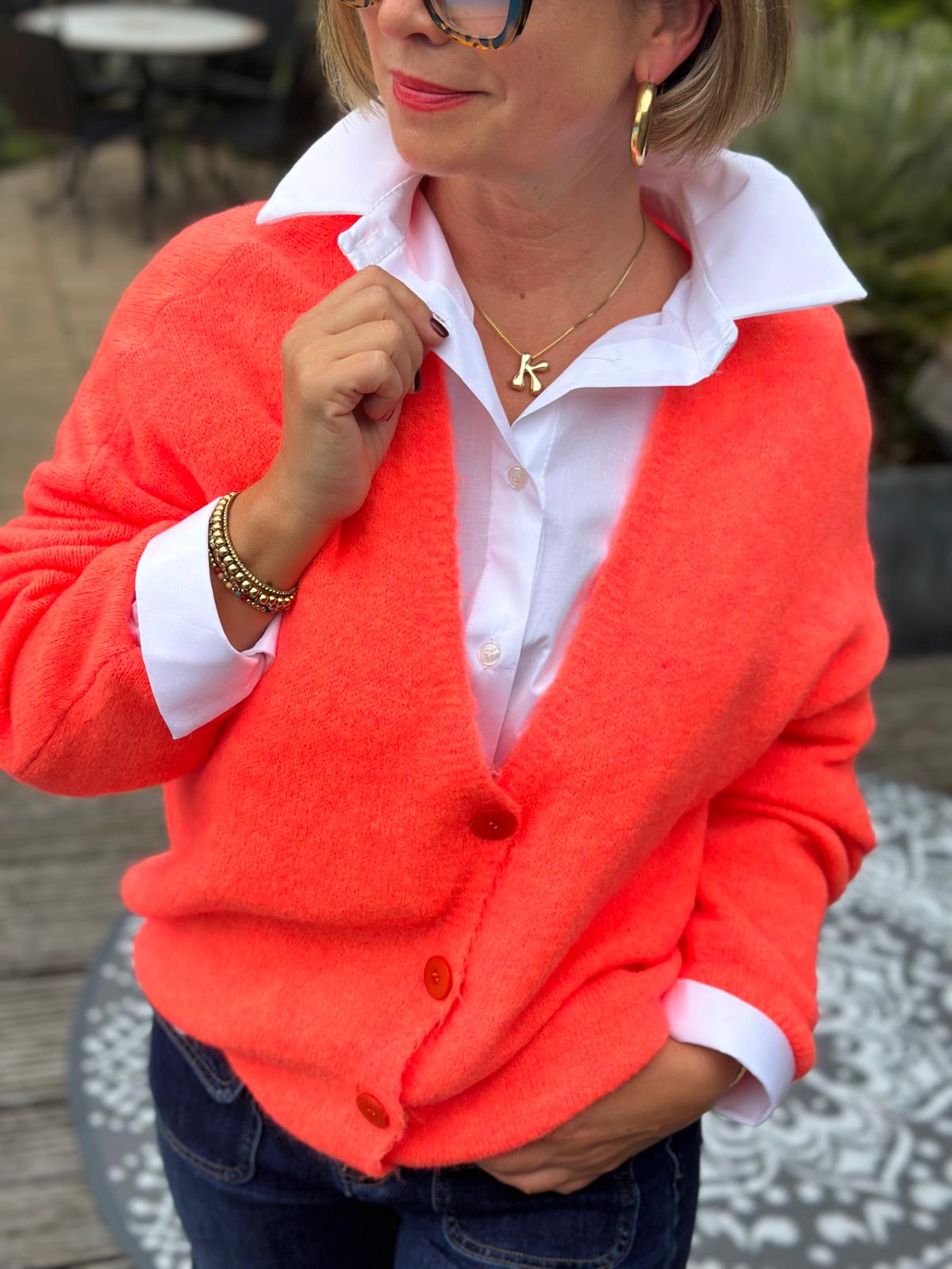 Feine Kuscheljacke in Apricot