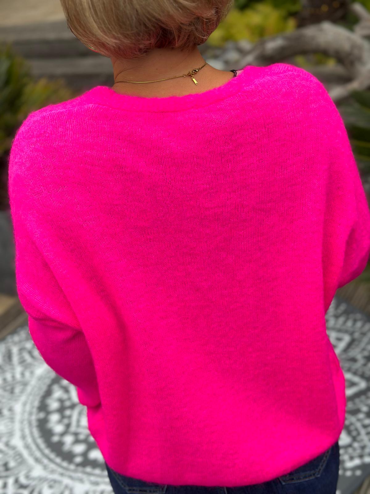 Feine Kuscheljacke in Pink