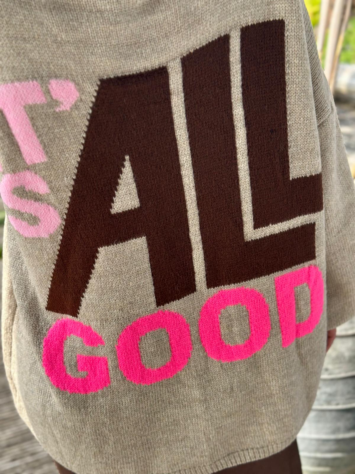 Weit geschnittener Lieblingspulli "IT´S ALL GOOD"