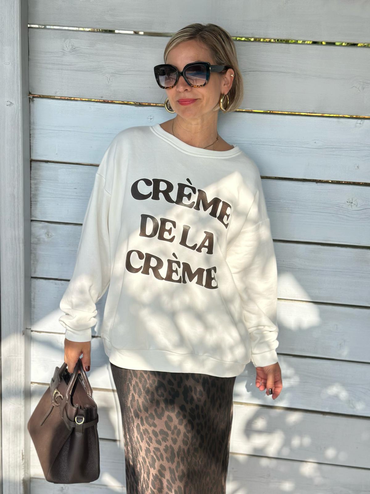 STATEMENT Sweatshirt "CRÈME DE LA CRÈME"