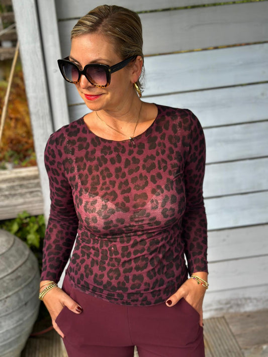 Leichtes Onesize Shirt LEO Bordeaux