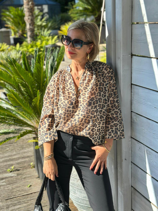Stylische Onesize LEO LOVE Bluse