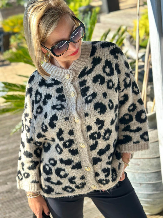 Zuckersüße LEO-Jacke in Light Cremé