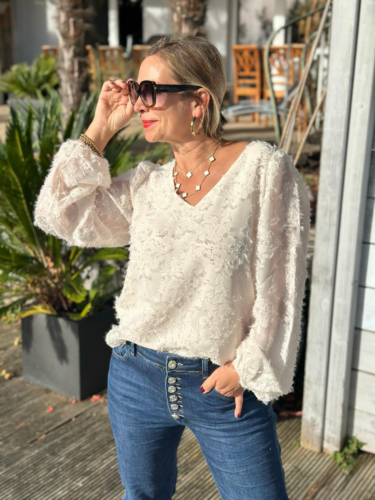 SC-ALTHEA 2 BLUSE CREME