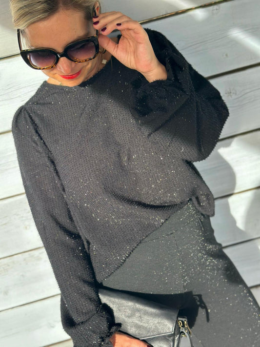 SC-ALINEA 1 BLUSE SCHWARZ