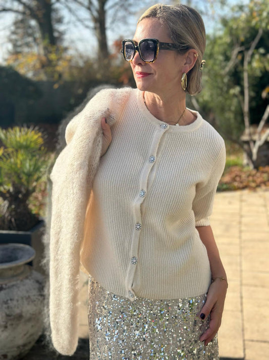 SC-AVALON 2 CARDIGAN CREME
