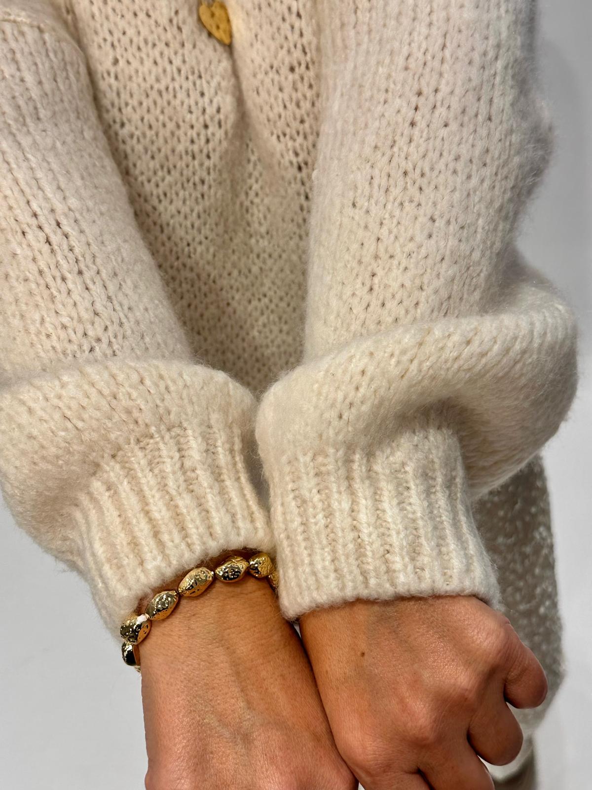 Kuscheliger Strick Pullover in CLASSY CREMÈ