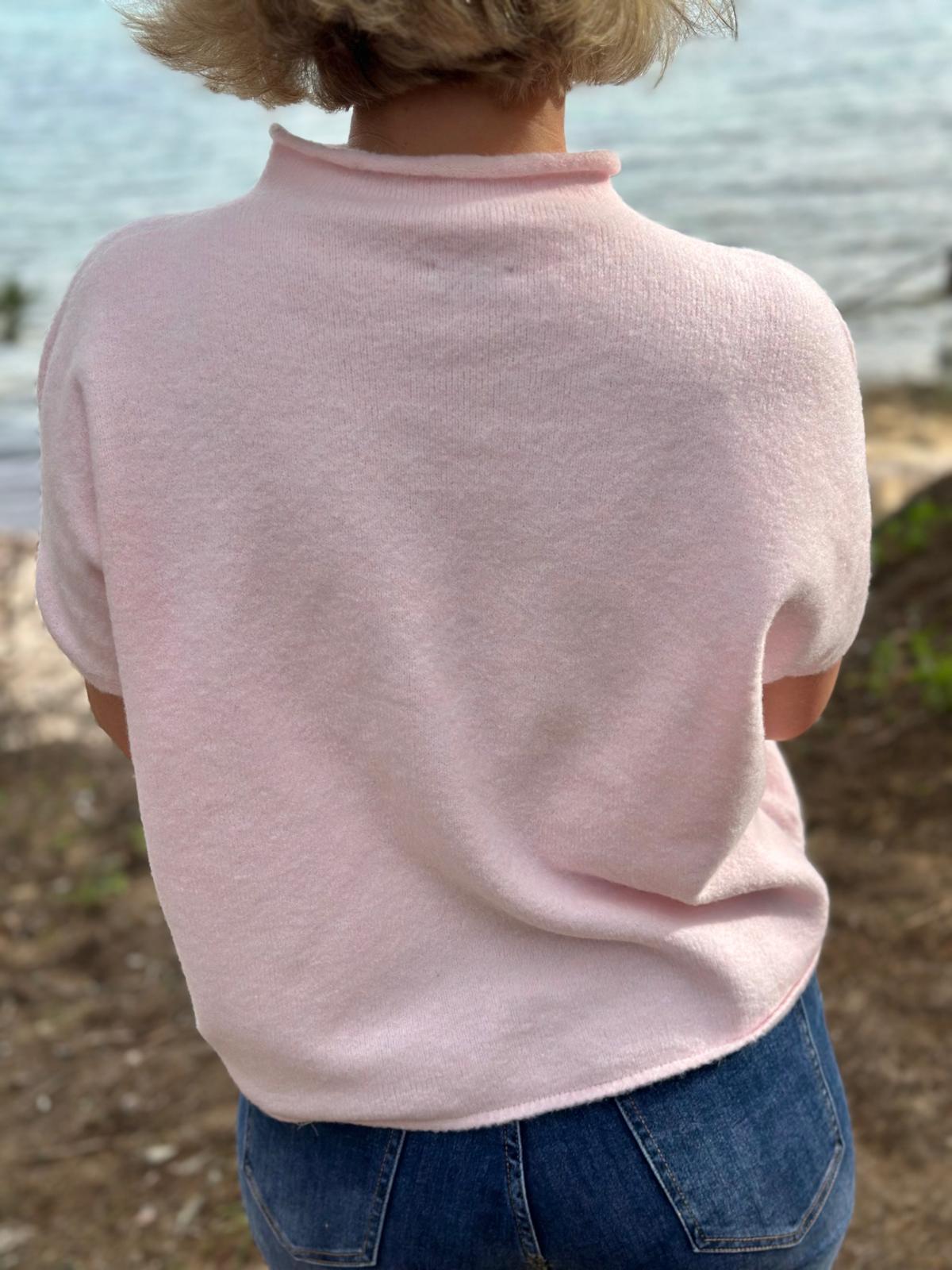 Kuscheliger Turtleneck Pulluver in CANDY-ROSA