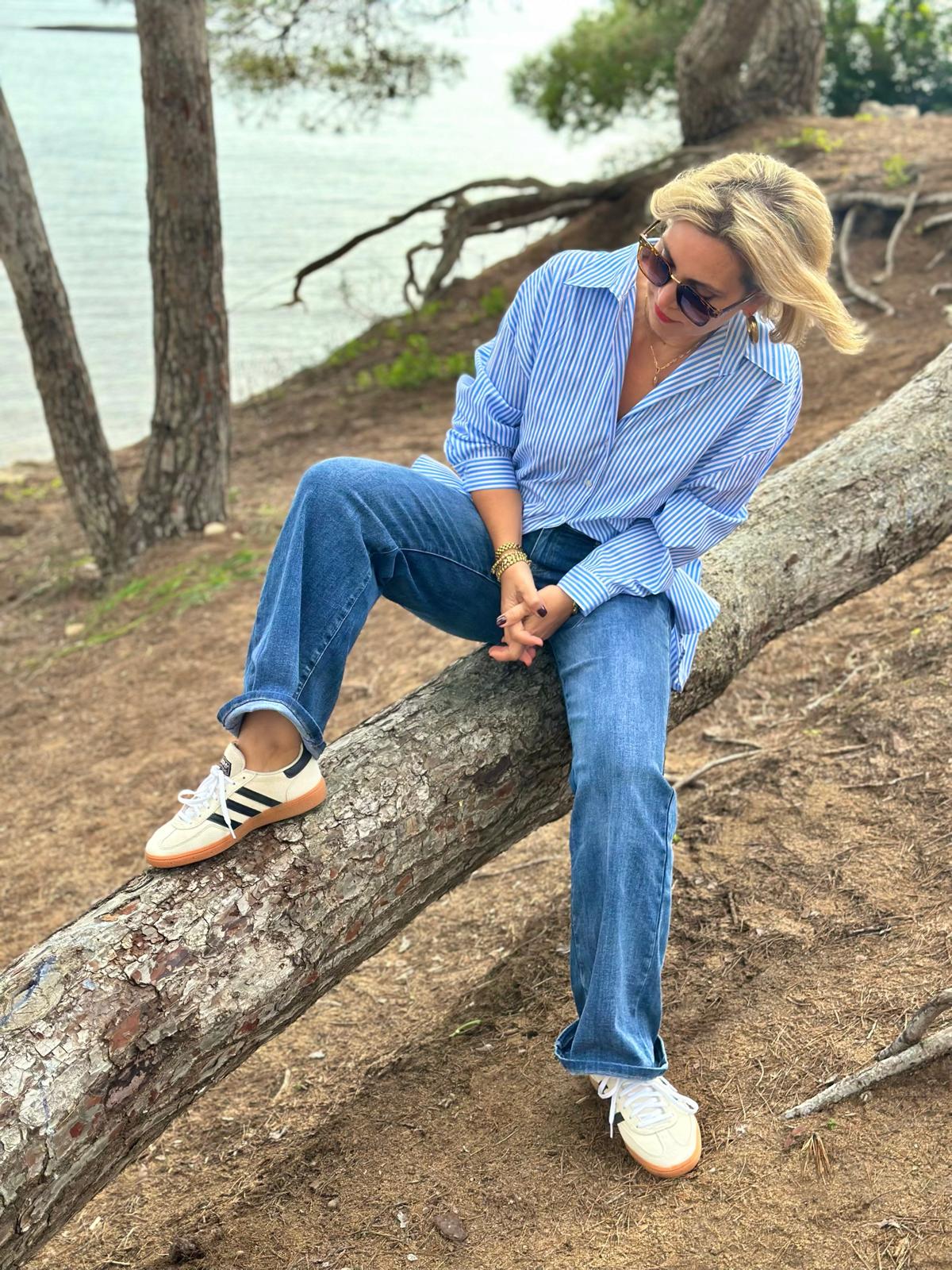 Stylische STRAIGHT BLUE JEANS