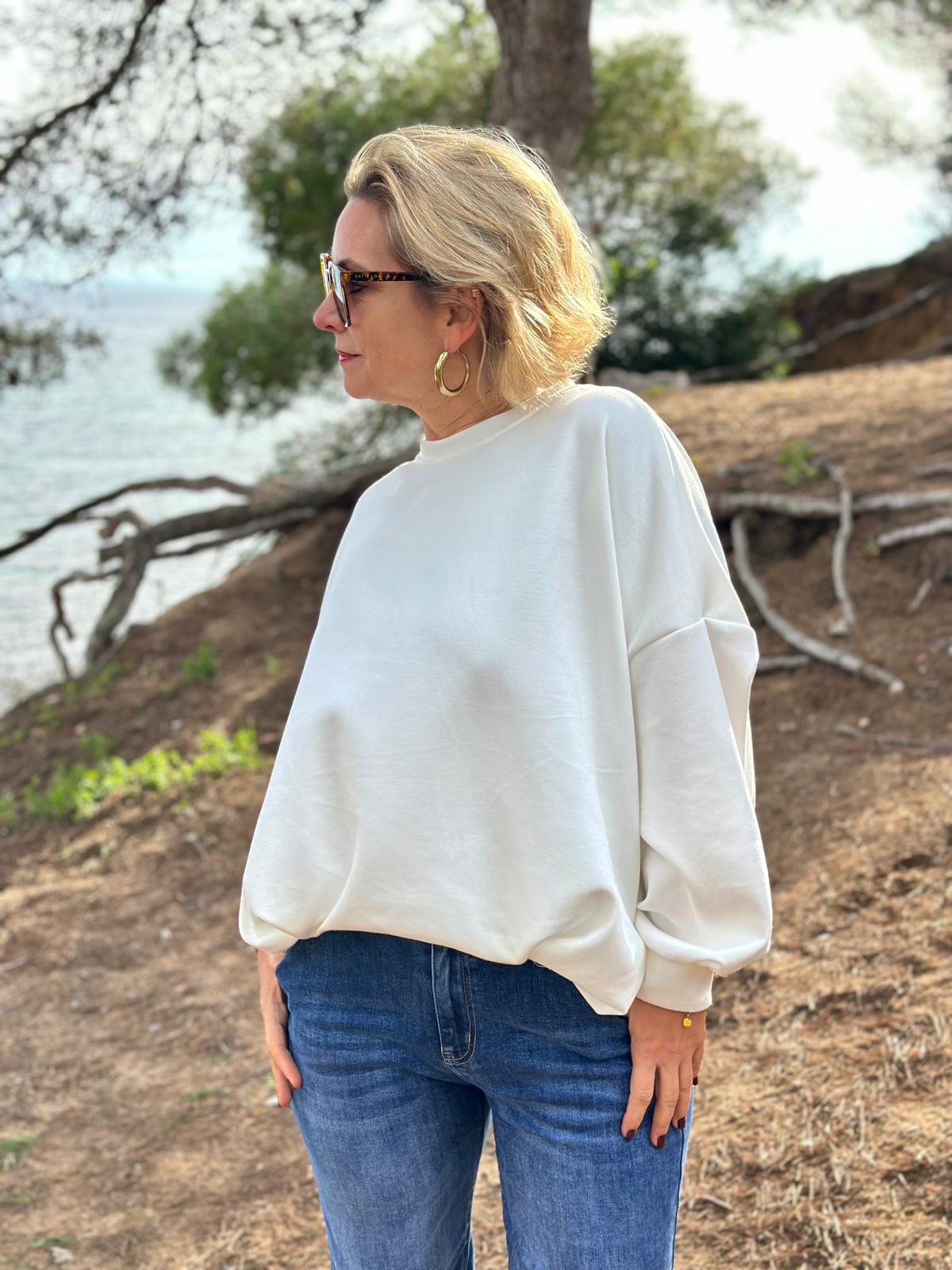 Süßes Lieblingssweatshirt in Cremé