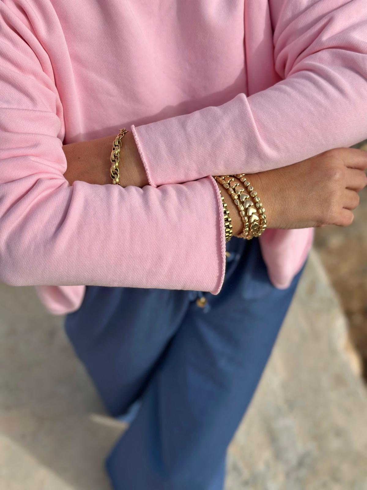 Süßes Frühlings Sweatshirt in Rosa