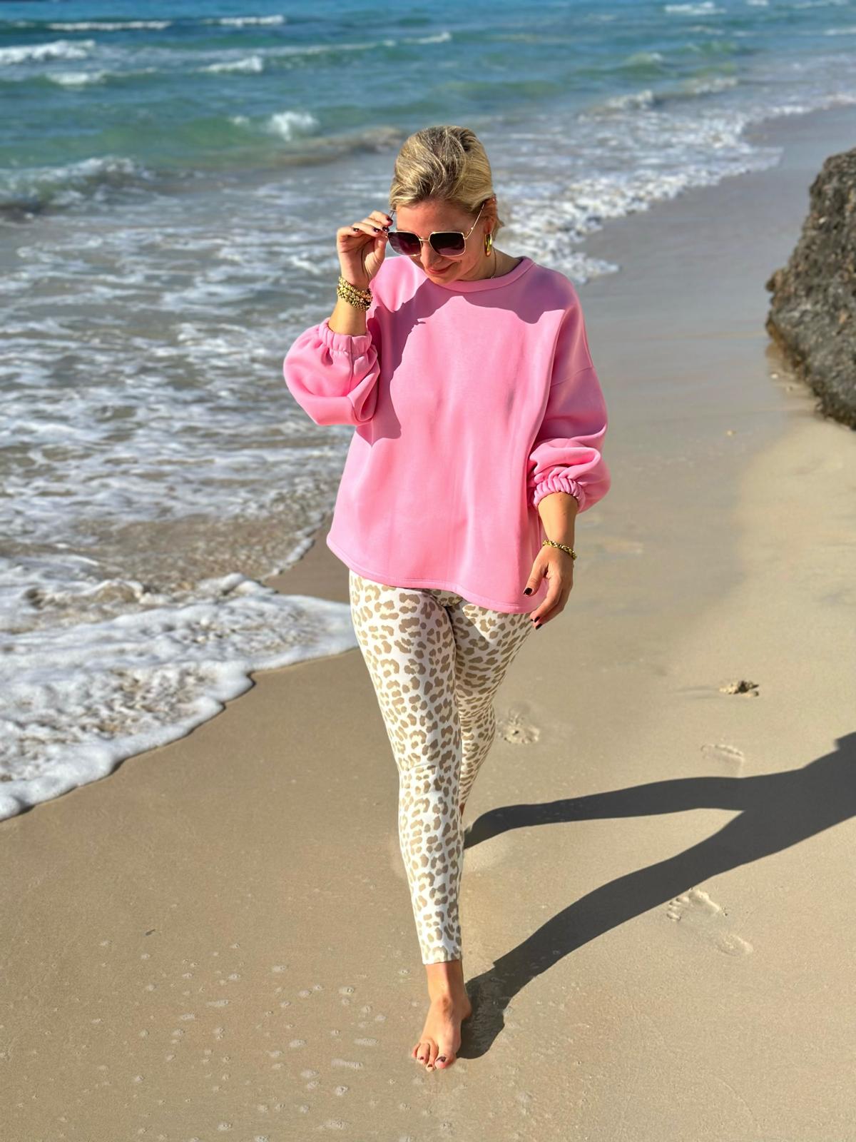 Leo Essential Leggings – Cream & Sand