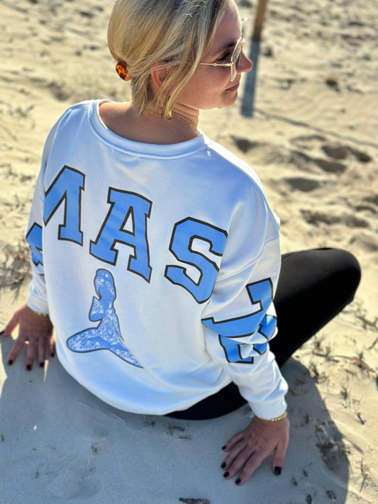 NAMASTE Statement Sweatshirt – Classy White