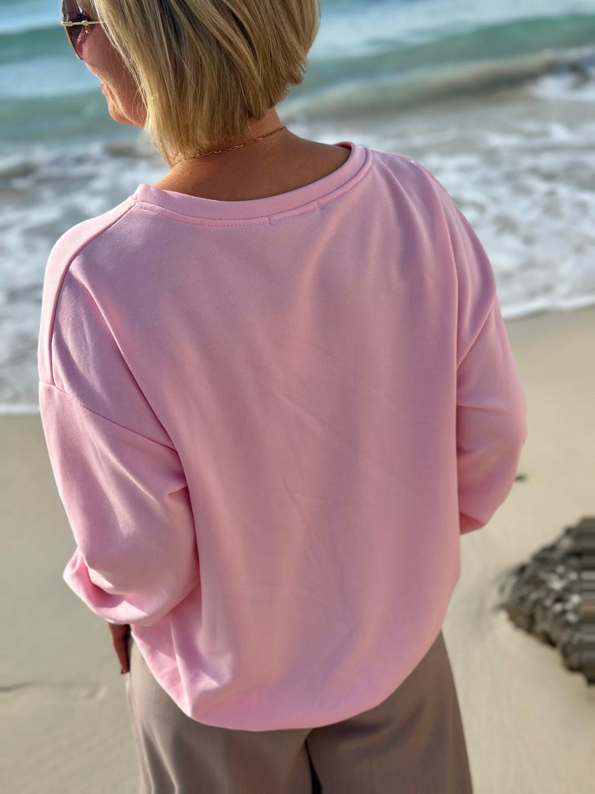 PARIS Sweatshirt „Champs-Élysées“ – Cozy & Stylish in Rosé