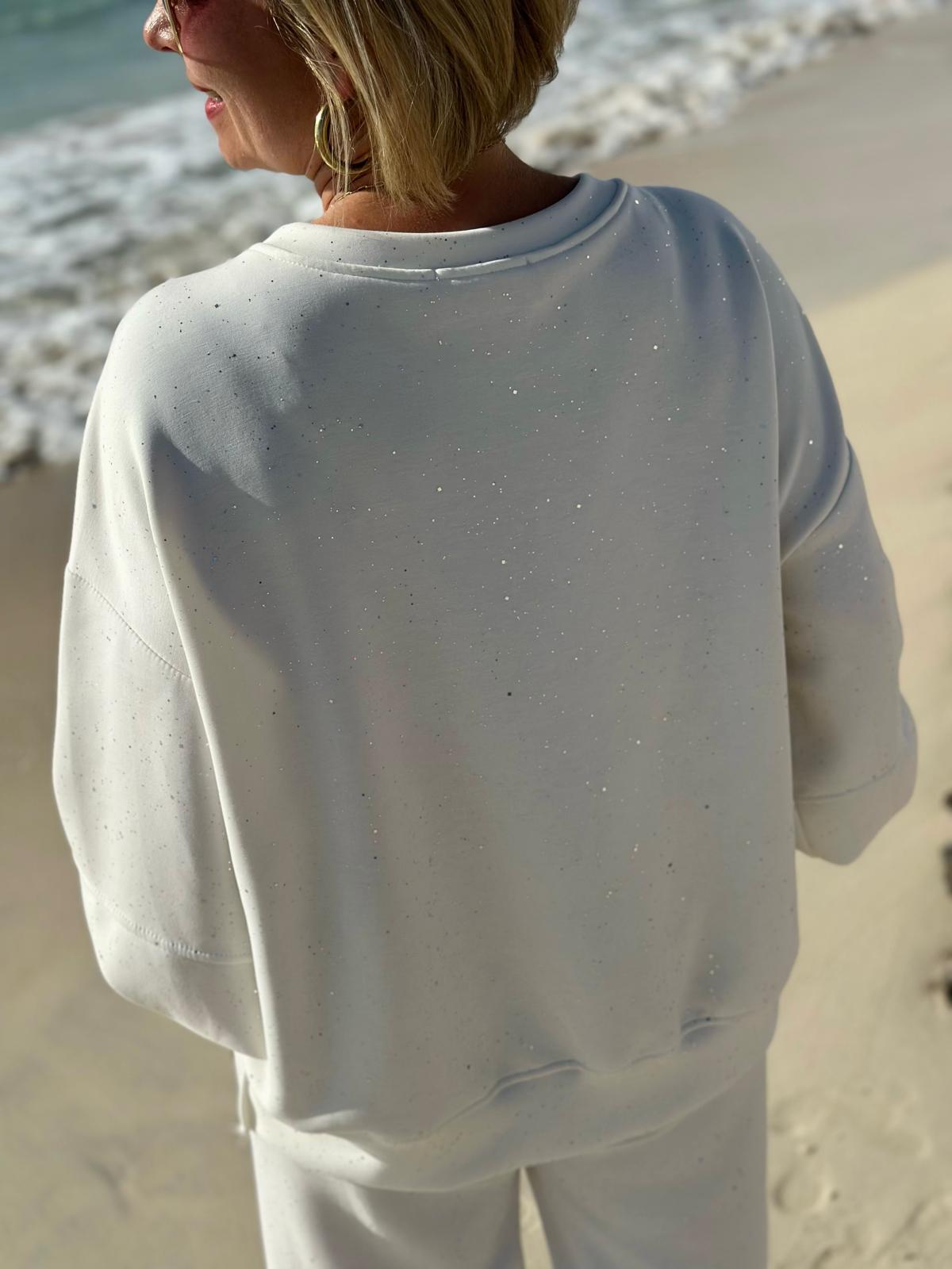 Soft Sparkle – Sweatshirt mit feinem Glitzer