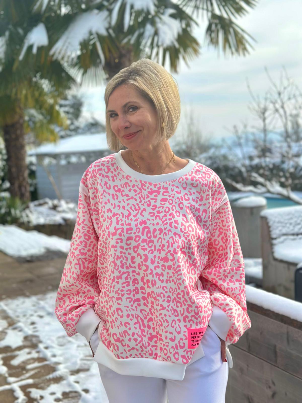 Wild & Cozy – Leo Sweatshirt in Rosé