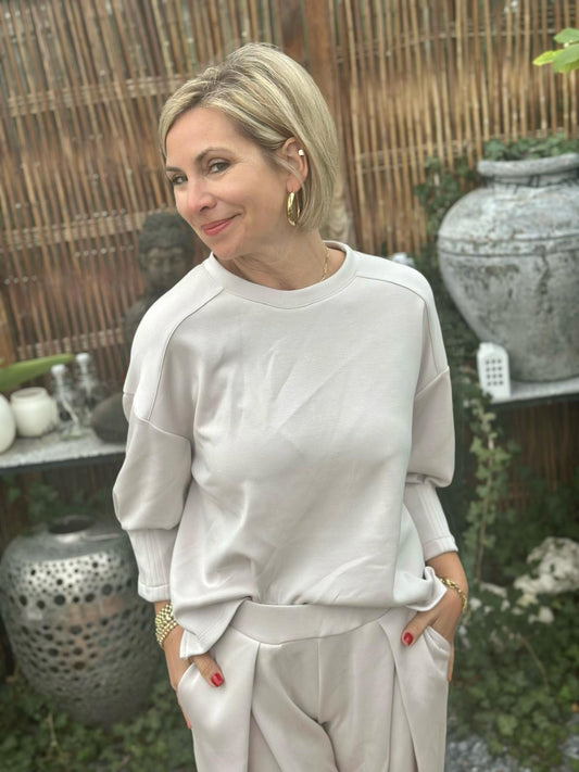 Spring Vibes Wohlfühl-Sweater in Cremé