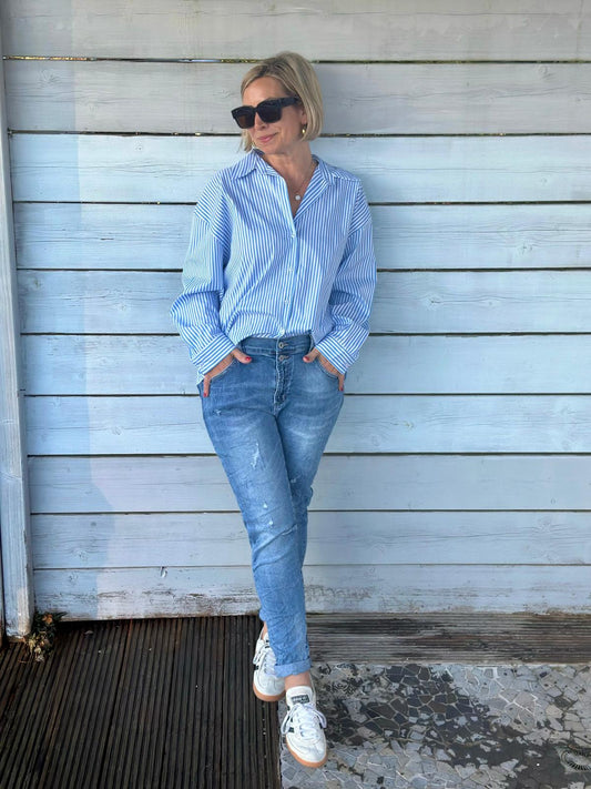 Lässige Everyday Jeans mit Used-Details