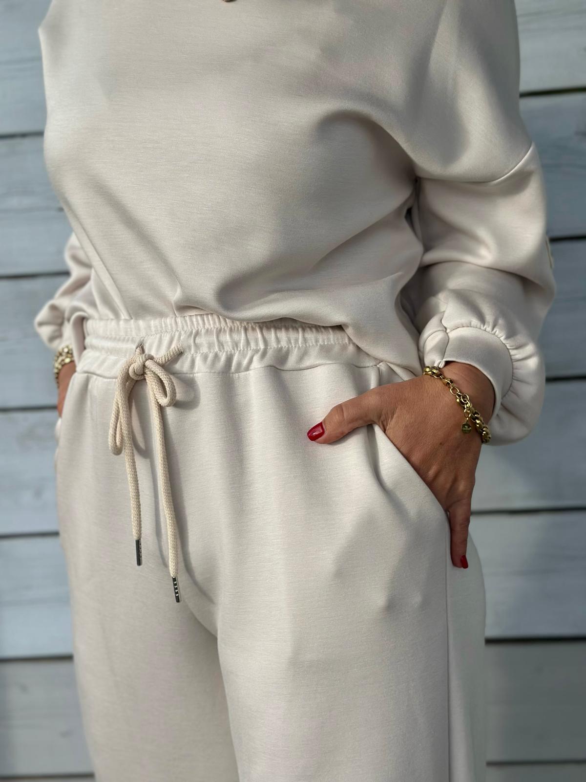 Soft Touch Jogpants in Cremé