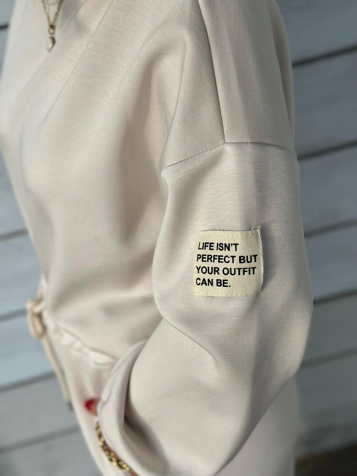 Soft Touch Sweatshirt in Cremé