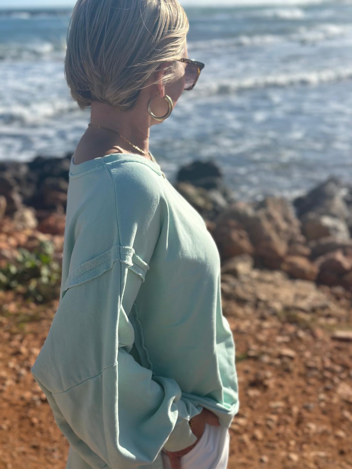 Easy Breeze Sweatshirt – Mint Green