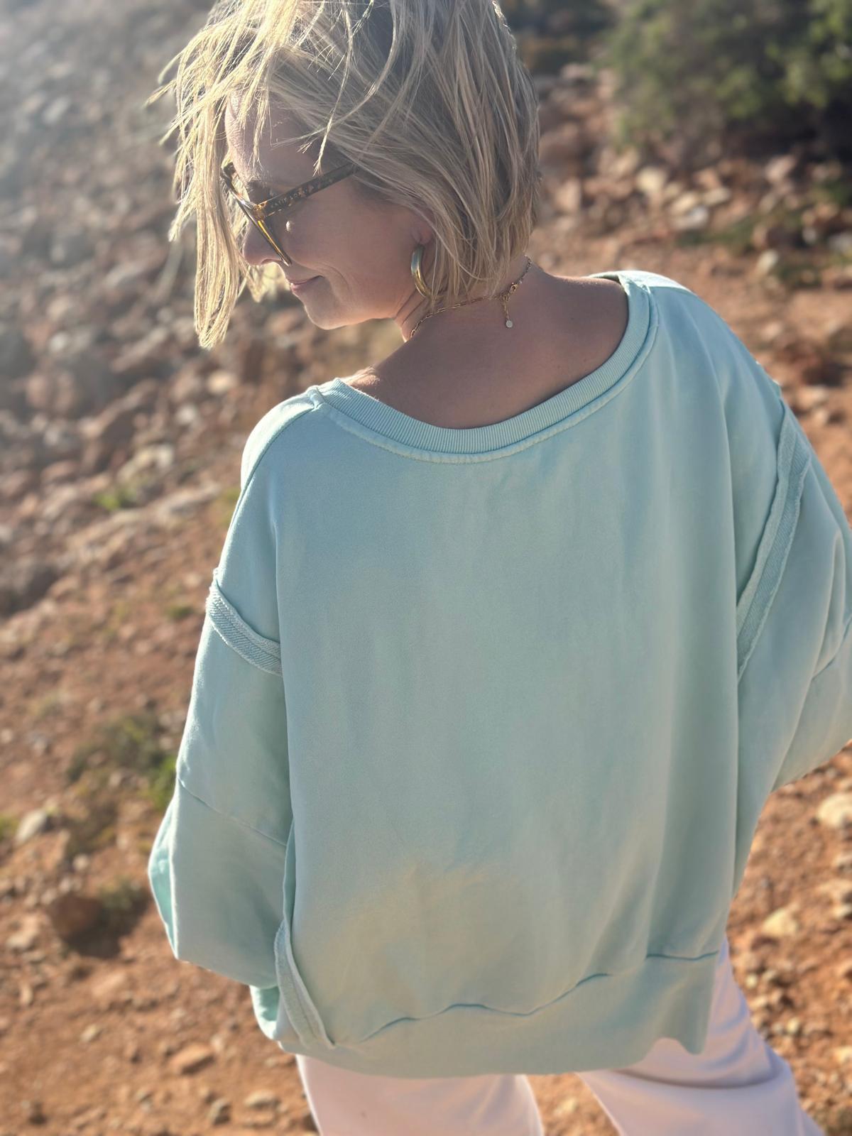 Easy Breeze Sweatshirt – Mint Green