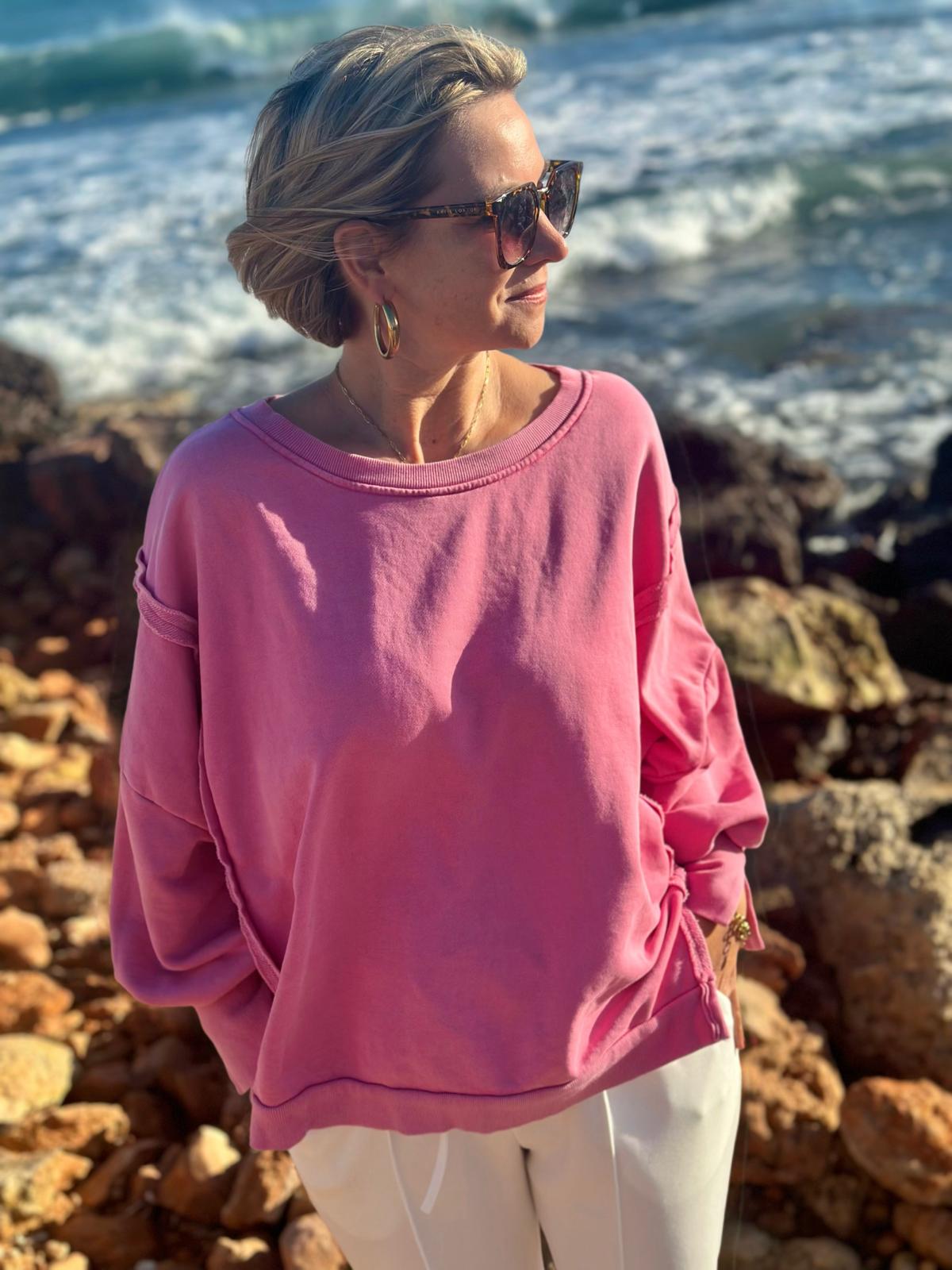 Easy Breeze Sweatshirt – "Old" Pink