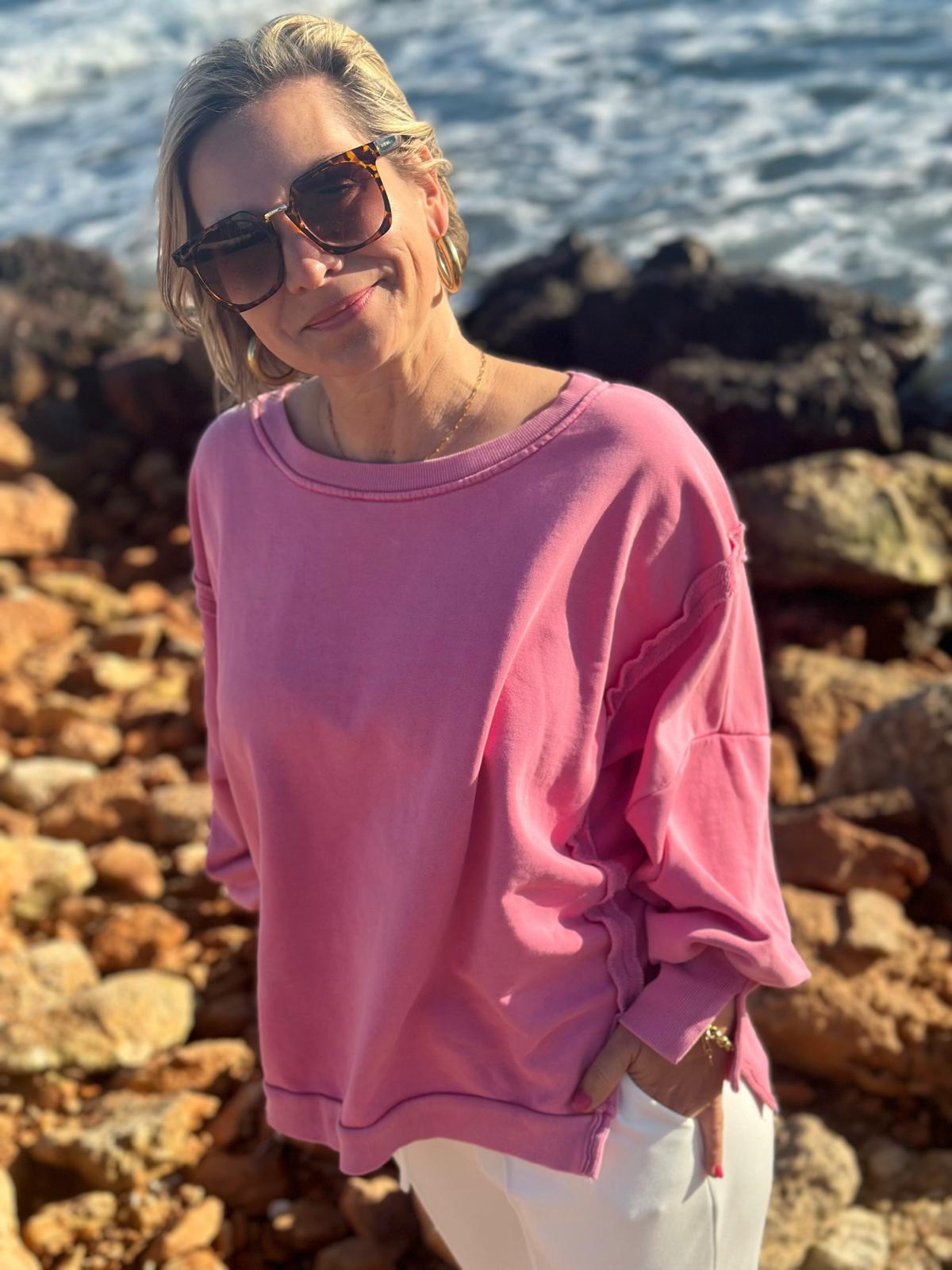 Easy Breeze Sweatshirt – "Old" Pink