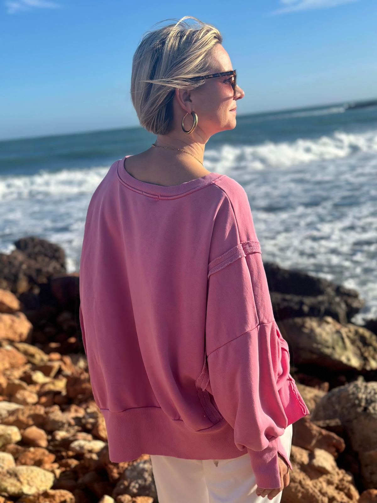 Easy Breeze Sweatshirt – "Old" Pink