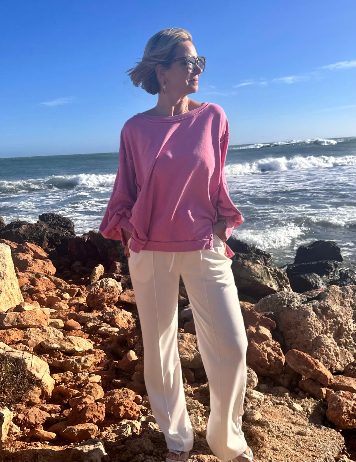Easy Breeze Sweatshirt – "Old" Pink