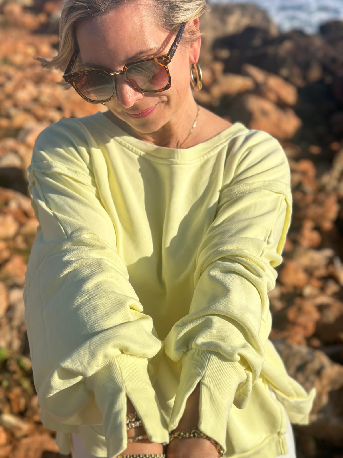 Easy Breeze Sweatshirt – Sunny Yellow
